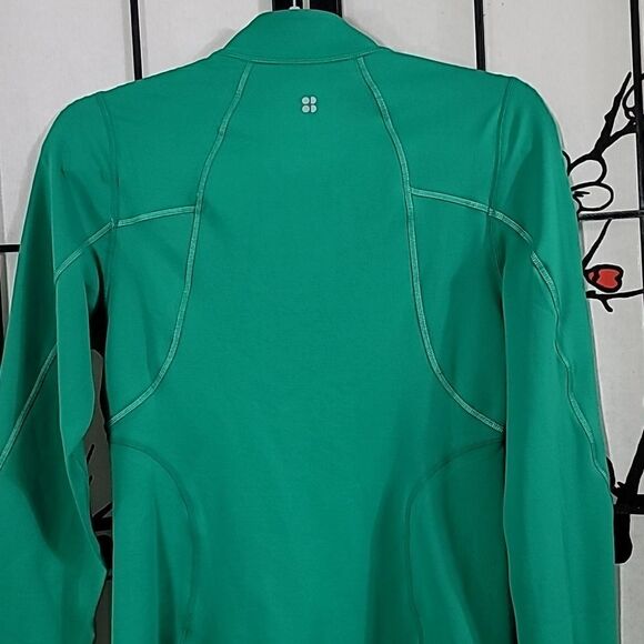 Sweaty Betty Therma Boost Running Zip Up Electro Green - Picture 7 of 14